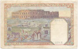 Algéira 1941. 50Fr "H.823 097" sorszámmal T:III
Algeria 1941. 50 Francs "H.823 097&q...