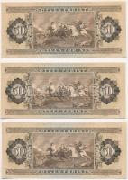 1969. 50Ft (3x) sorszámkövetők egy ugrással T:I