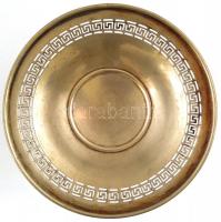 Alpakka aufsatz, áttört peremmel, jelzett (EPNS), m:19,5 cm, d:25 cm