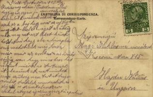 Der Wachkadett / K.u.K. Kriegsmarine Matrose / Austro-Hungarian Navy mariner humour art postcard. G....