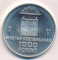 1994. 1000Ft Ag "Nyári olimpia - Atlanta" kapszulában, tanúsítvánnyal T:BU Adamo EM137