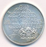 1998. 750Ft Ag "Budapest 125 éves" kapszulában, tanúsítvánnyal T:BU patina Adamo EM149