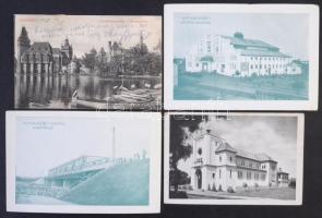 80 db RÉGI városképes lap: történelmi magyar és külföldi / 80 pre-1945 town-view postcards: European and from the Kingdom of Hungary