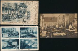21 db RÉGI történelmi magyar városképes lap: éttermek, vendéglők, kiállítások és vásárok. Több érdek...