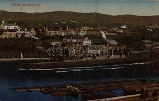 Fiume, Rijeka; K.u.K. Kriegsmarine Schiffswerfte / Austro-Hungarian Navy shipyards (r)