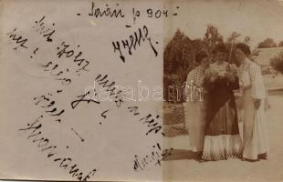 1904 Papkeszi, hölgyek csoportképe. photo (EK)