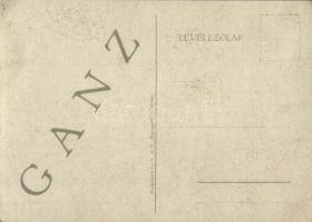 Budapest, Ganz és Társa Villamossági Gép-, Vagon- és Hajógyár Rt. kiállítási standja, reklám (EK)