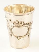 Ezüst (Ag) keresztelő pohár, jelzett, m: 6,5 cm, d: 5 cm, nettó: 36,4 g