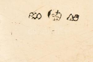 Ezüst (Ag) keresztelő pohár, jelzett, m: 6,5 cm, d: 5 cm, nettó: 36,4 g