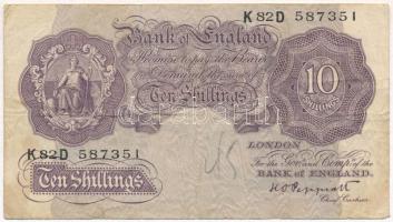 Nagy-Britannia 1940-1948. 10Sh T:III szakadás Great Britain 1940-1948. 10 Shillings C:F tear Krause 366