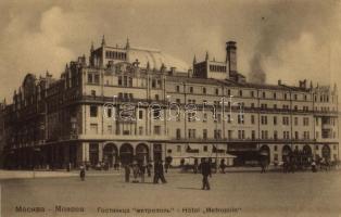 Moscow, Moskau, Moscou; Hotel Metropole, hose-drawn tram, shops. Knackstedt & Näther 416.