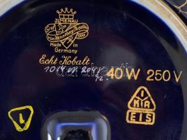 Ilmenau ételmelegítő (lámpa?), jelzett, matricás, kopott, d:18 cm, m: 9 cm