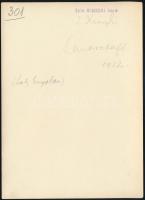 1937. július, Kinszki Imre (1901-1945) budapesti fotóművész hagyatékából, pecséttel jelzett vintage ...