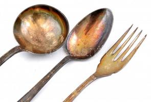 Jelzett alpakka készlet, összesen: 44 db