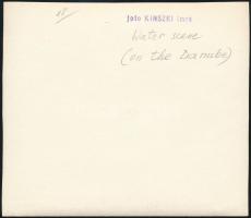 cca 1932 Kinszki Imre (1901-1945) budapesti fotóművész hagyatékából, pecséttel jelzett vintage fotó,...