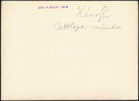 cca 1934 Kinszki Imre (1901-1945) budapesti fotóművész hagyatékából, pecséttel jelzett és aláírt vin...