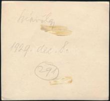 1929. december 8. Kinszki Imre (1901-1945) budapesti fotóművész hagyatékából, vintage fotó, a szerző...