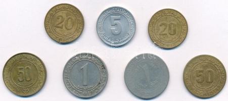Algéria 1964-1980. 5c-1D (7xklf) T:2,2- Algeria 1964-1980. 5 Centimes - 1 Dinar (7xdiff) C:XF,VF