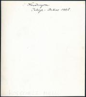 cca 1937 Korschelt Miklós (1900-1982): Lakatos, pecséttel jelzett vintage fotóművészeti alkotás, 22,...