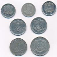 Szíria 1947-1996. 25p-5Ł (7xklf) közte 1947. 25p Ag T:2,2-
Syria 1947-1996. 25 Piastres - 5 Pounds ...