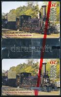 1995 Magyar mozdonyok 2 db összefüggő Használatlan telefonkártya, bontatlan csomagolásban. Csak 4000 pld!