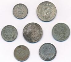 Vegyes 7db-os Ag érme tétel, közte holland, portugál, egyiptomi és szovjet darabok T:2-3
Mixed 7pcs...