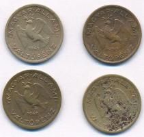 1946-1950. 10f tombak (4db 3xklf) T:2 Adamo F3