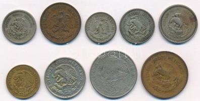 Mexikó 1936-1971. 9db-os fémpénz tétel, közte Ag érme T:vegyes
Mexico 1936-1971. 9pcs of coins, wit...