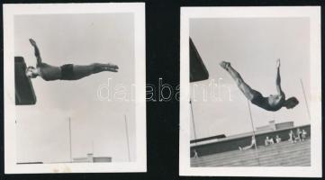 cca 1935 Csík Ferenc (1894-1984) soproni fotóművész hagyatékából 2 db jelzés nélküli, vintage fotó, 6x5 cm