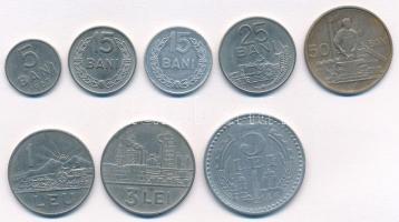 Románia 1955-1978. 5b-5L (8xklf) T:1--2- Romania 1955-1978. 5 Bani - 5 Lei (8xdiff) C:AU-VF