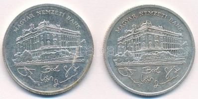 1992. 200Ft Ag "MNB" (2x) T:2 Adamo F13