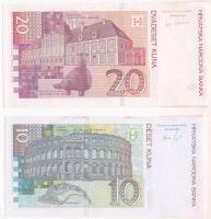 Horvátország 2001-2012. 10K-20K (2xklf) T:1-
Croatia 2001-2012. 10 Kuna - 20 Kuna (2xdiff) C:AU