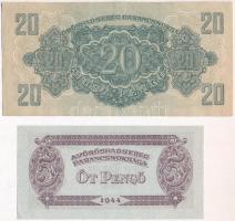1944. 5P-20P (2x) "A Vöröshadsereg Parancsnoksága" T:I-,II