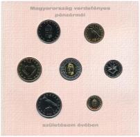 2008. 1Ft-100Ft (7xklf) + Emlékérem "Születési évem pénzérméi / Baby Coin Set" forgalmi so...