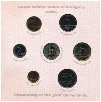 2008. 1Ft-100Ft (7xklf) + Emlékérem "Születési évem pénzérméi / Baby Coin Set" forgalmi so...