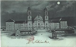 1898 Einsiedeln, Abbey at night