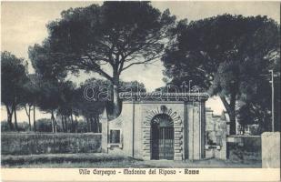 Roma, Rome; Villa Carpegna, Madonna del Riposo / villa, garden, gate