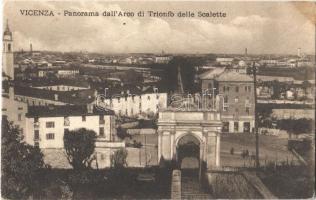 Vicenza, Panorama dallArco di Trionfo delle Scaletta / general view, triumphal arch (fl)