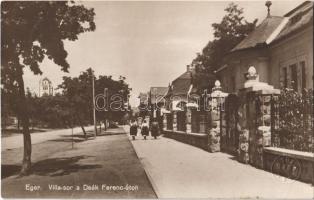 1926 Eger, Villa sor a Deák Ferenc úton. Az Egri Keresztény Sajtószövetkezet tulajdona