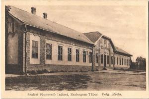 Esztergom, Esztergom-Tábor; Szalézi Fiúnevelő Intézet, Polgári iskola (vágott / cut)