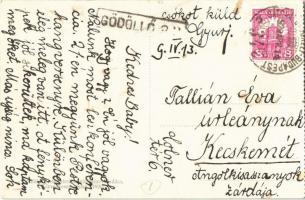 1929 Gödöllő, Premontrei konviktus növendék zuhanyfürdője, belső + "SÁTORALJAÚJHELY - BUDAPEST ...