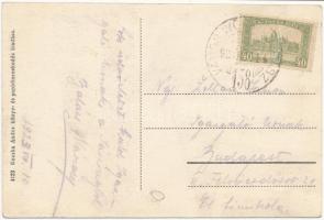 1923 Jászapáti, részletek, rajta Katolikus főgimnázium, Úri kaszinó, Vágó Pál festőművész műterme, A...