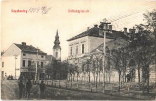 1908 Jászberény, Zöldségpiac tér, Csák József üzlete