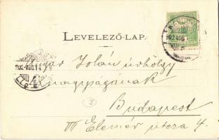 1902 Kaposvár, Fő utca, Müller Pál, Práger Ignác üzlete. Gerő Zsigmond kiadása