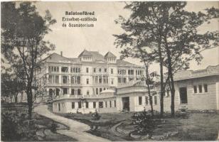 1913 Balatonfüred, Erzsébet szálloda és szanatórium. Kurzweil fényképész kiadása