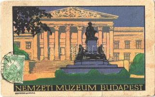 Budapest VIII. Nemzeti Múzeum. Magyar Földrajzi Intézet rt. kiadása Budapesti sorozat 6. sz. TCV card (EK)