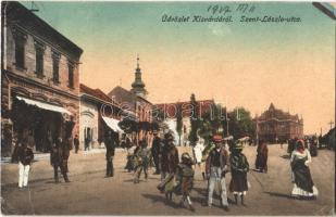 1927 Kisvárda, Szent László utca, Weinberger Ignátz és fiai üzlete (EB)
