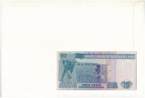 Peru 1987. 10I felbélyegzett borítékban, bélyegzéssel T:I 	
Peru 1987. 10 Intis in envelope with st...