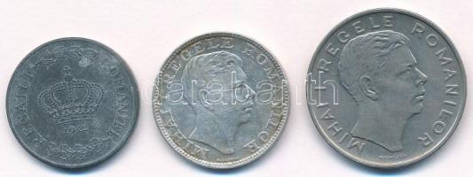 Románia 1942. 5L Zn + 200L Ag + 1944. 100L Ni borítású acél T:2
Romania 1942. 5 Lei Zn + 200 Lei Ag...