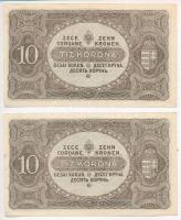 1920. 10K (2x) sorszámkövetők T:II
Adamo K14